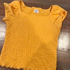 Girls yellow top